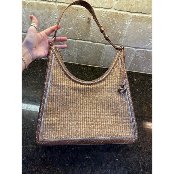 Brahmin Tabitha Honey Brown Sandalwood Medium Shoulder NEW - Picture 3 of 12